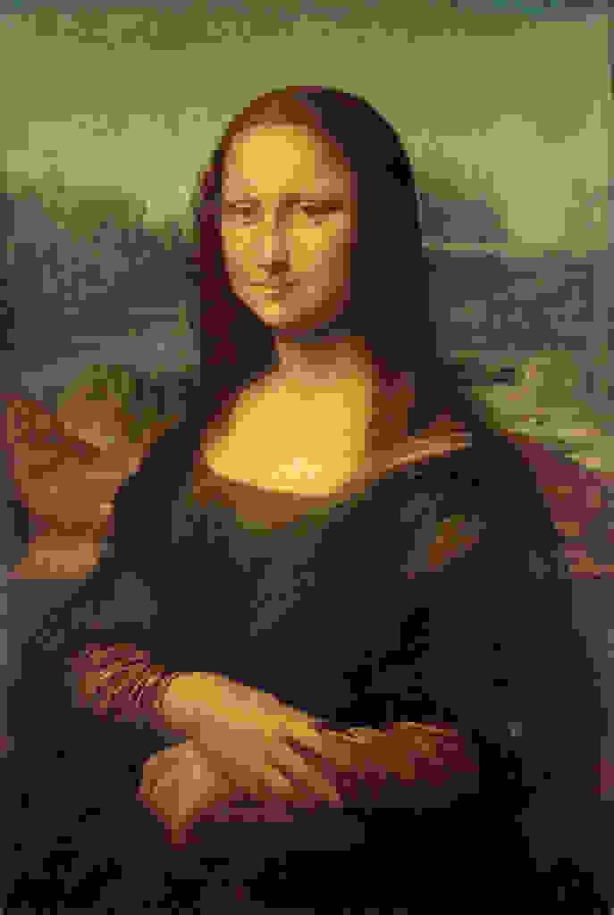 Mona Lisa by Leonardo da Vinci retouched