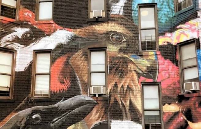Η Νέα Υόρκη γεμίζει ζωγραφισμένα πουλιά..