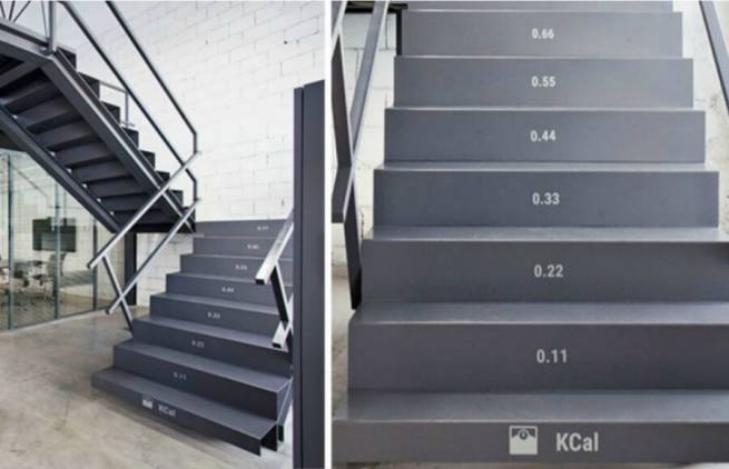 Οι σκάλες που μετράνε θερμίδες
