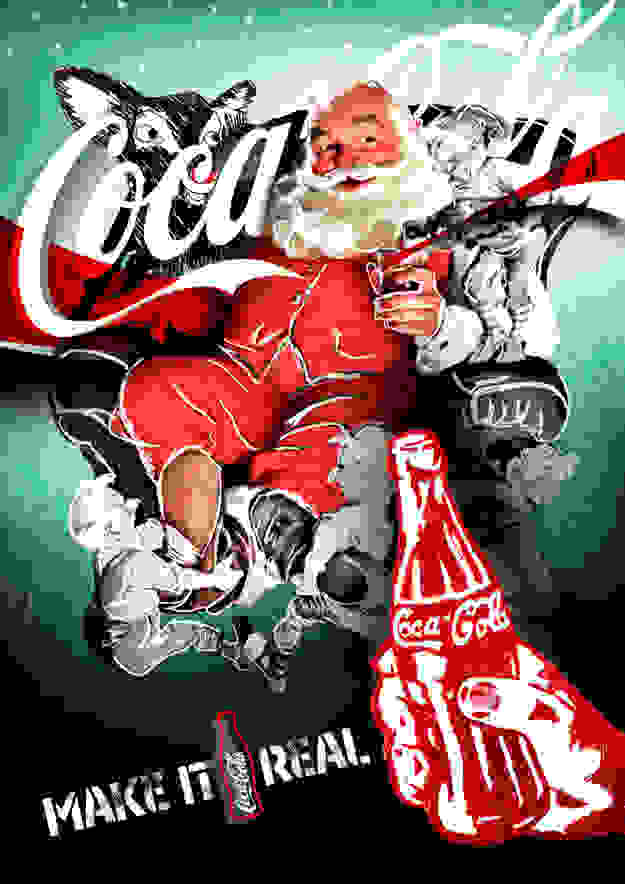 coca-cola-art makeitreal santa6