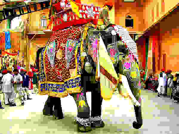 zografismenoi elefantes tis indias4