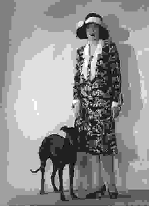 Caresse Crosby and her whippet