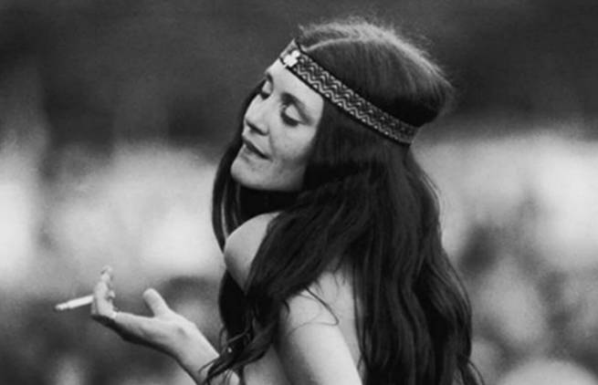 Girls from Woodstock Festival 1969