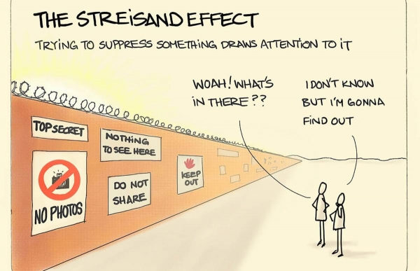 The Barbara Streisand effect - Το φαινόμενο Στράισαντ